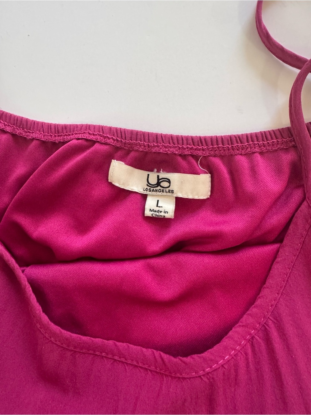 YS Los Angeles Magenta Maxi Dress with Cream Lace Bands - Picture 8 of 9